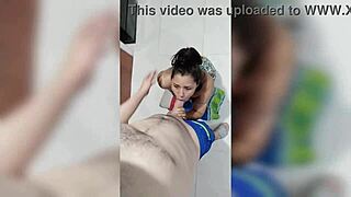 Hey I hired this Colombian wife to clean and ended up fucking her tight pussy