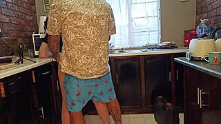 getting steamy and worked up in the kitchen