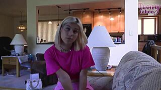 college babysitter lilith grace in lingerie rides boss seth brogan's cock doggystyle till creampie