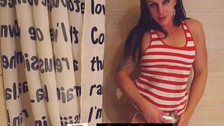 little latina teen cousin with small tits gets all wet n soapy in steamy shower