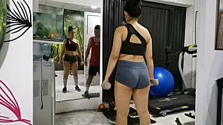 Trainer Gagging My Moans in Gym Fuck Won't Let Anyone Hear!