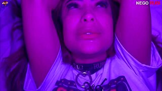 belinha collared like slut milf takes 24cm cock 😈💦