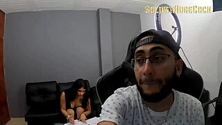 while we sign contracts this horny colombian whore erika ramirez gets drilled by my best friend soldierhugecock and dani clark 🍆💦