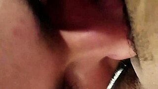 brunette latina milf flashes big clit in shower as neighbor visits for homemade anal assfucking interview