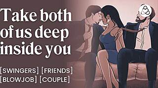 we double penetrate the wife after dinner in our real swinger threesome 😘🔥💦