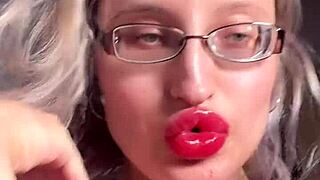 mmm big lips tongue out, jerk to my dirty cuck joi talk huh? 