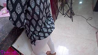 hey sasur grab that tight bahu pussy in kitchen and fuck her doggystyle secretly