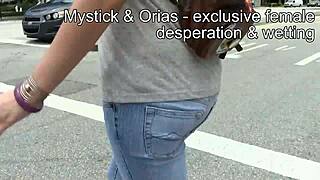 florida girls soak jeans desperate for wet panty pee release