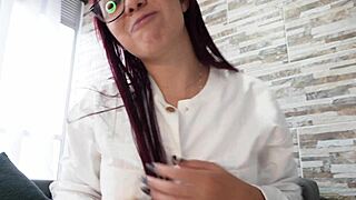 colombian curvy student begs teacher to rip clothes and milk her huge tits