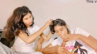 uttaran20's hot milf bhabhi fists tight pussy then takes village boy's hardcore ffm anal doggystyle squirting creampie.