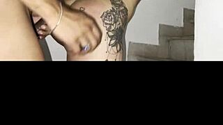 secretly pounding my friend's mom's tight ass on the hidden stairs