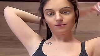damn these huge braless tits bounce wild in tanktop all day