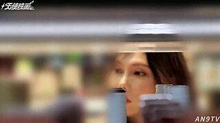 a noble asian milf gets uncensored creampie doggystyle in kitchen to boost cooking