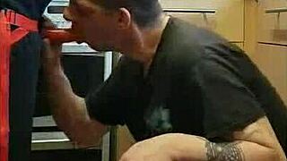 boyfriend's ass pegged raw in kitchen field bathroom ass to mouth