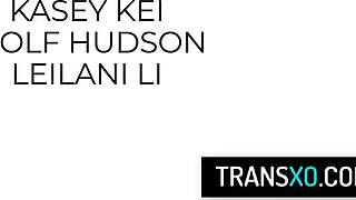 whoa, that private yoga class with kasey kei and leilani li flipped into a wild bareback threesome quick...