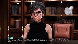 Dominant College Dean Craves My Huge White Cock in Fat Tits Hentai Game