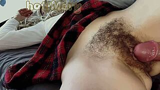 stepson risks pounding my hairy milf pussy creampie closeup!! 😈💦