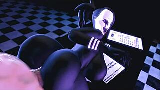 Puppet from FNAF gets wild in this big tits and ass compilation part 1