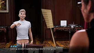 Dominant College Dean Craves My Huge White Cock in Fat Tits Hentai Game