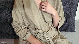 I can't get enough of his monster cock cum blasting my small natural tits! 💦😍