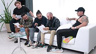 first time indian beauty anus double penetrated gaping in gangbang?