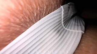 step bro sniffs your thong's anal scent up close for cuckold thrill