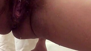 juicemyanal fingers hairy gape pussy anal till massive squirt explosion 😍💦