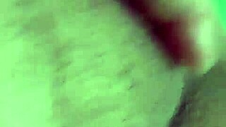 mature alone at home fingers her smooth shaved pussy