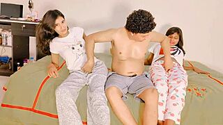 uttaran20's hot milf bhabhi fists tight pussy then takes village boy's hardcore ffm anal doggystyle squirting creampie.