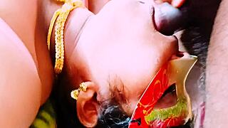 full desi bhabi cheats on husband with swamiji's dirty telugu talk fuck