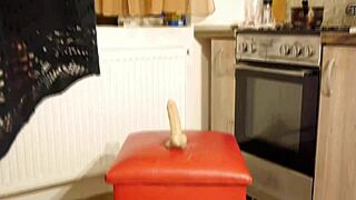 watch mommy ride this dildo in the kitchen till i squirt hard for you