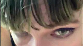 Sexy Milf Girlfriend Moans Loud Sucking Friend's Monster Cock Sloppy Deepthroat Closeup