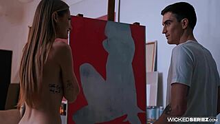 I'm lost in tiffany tatum's shy blonde petite deepthroat kisses on passion canvas