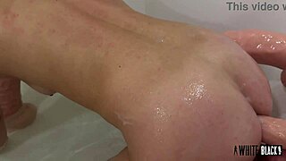 MASTER trains SUBMISSIVE anal slave on giant dildos for tight hole work