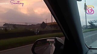 Wife Risks It All Flashing Monster Cock Fuck In Car Near Cop Husband
