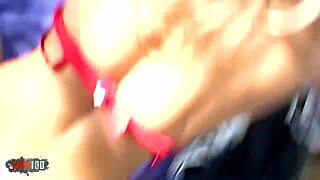 Blonde Amateur Couple's Outdoor Anal Ends with Massive Cumshot on Her Big Tits.