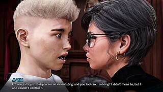 Dominant College Dean Craves My Huge White Cock in Fat Tits Hentai Game