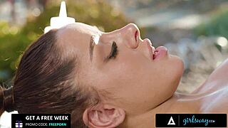 Petite Vanna Bardot Oiled Sensually by Masseuse Jasmine Sherni