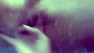 i'm fingering this hot bikini teen before our outdoor tribbing threesome