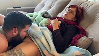 Caught you masturbating, now cum in my mouth baby!