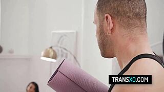 whoa, that private yoga class with kasey kei and leilani li flipped into a wild bareback threesome quick...