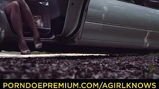 A Girl Knows Best: Maids of Honor Go Wild Lesbo in the Car