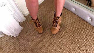 Pristine Edge deepthroats huge cock in petite frame POV face fuck blowjob with swallow