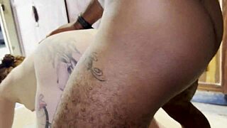 Slut Wife Strips Naked For Muscular Builder After Cuck Leaves Work