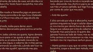 daughter's friend delivers raw submissive blowjob to lingerie milf