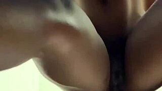 her wet pussy drips while monster cock rips her clothes and fucks deep