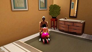old men with big black cocks fuck cheating wife's white pussy in heels during sims 4 session