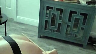 Goddess Brianna Beach spanks slave keith hard in private bdsm birthday humiliation