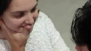 amor, your cute latina wife greets with sloppy deepthroat blowjob