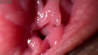 She grabs messy pad for creamy pussy sounds and hot dirty talk